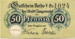 Langensalza (Bad) - Stadt - -- - 50 Pfennig