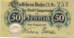 Langensalza (Bad) - Stadt - -- - 50 Pfennig
