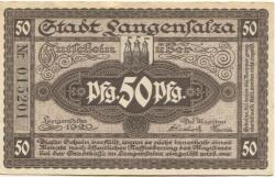 Langensalza (Bad) - Stadt - 1920 - 50 Pfennig
