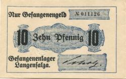 Langensalza (Bad) - Gefangenenlager - -- - 10 Pfennig