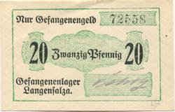 Langensalza (Bad) - Gefangenenlager - -- - 20 Pfennig