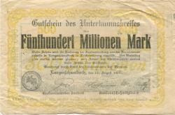 Langenschwalbach (heute: Schwalbach (Bad)) - Untertaunus-Kreis - 15.8.1923 - 500 Millionen Mark
