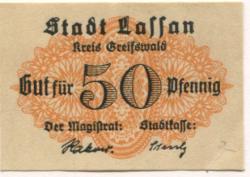 Lassan - Stadt - -- - 50 Pfennig