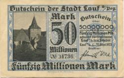 Lauf - Stadt - 20.9.1923 - 50 Millionen Mark