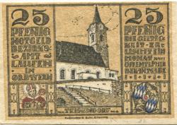 Laufen (und Tittmoning) - Bezirk - 1920 - 25 Pfennig