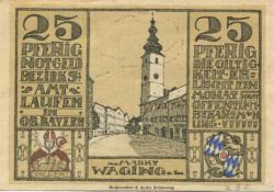 Laufen (und Tittmoning) - Bezirk - 1920 - 25 Pfennig