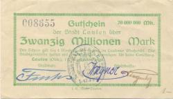 Laufen - Stadt - 17.9.1923 - 20 Millionen Mark