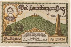 Lauterberg (Bad) - Stadt - 15.7.1921 - 300 Pfennig