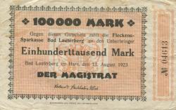 Lauterberg (Bad) - Stadt - 13.8.1923 - 100000 Mark