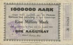 Lauterberg (Bad) - Stadt - 13.8.1923 - 1 Million Mark