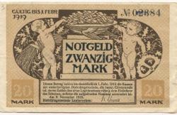 Lauterecken - Distriktsgeeinde - 8.11.1918 - 1.2.1919 - 20 Mark