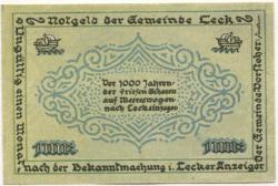 Leck - Gemeinde - -- - 1 Mark