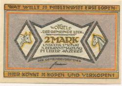Leck - Gemeinde - -- - 2 Mark