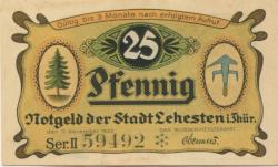 Lehesten - Stadt - 11.11.1920 - 25 Pfennig