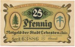 Lehesten - Stadt - 11.11.1920 - 25 Pfennig