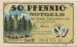 Lehesten - Stadt - 11.11.1920 - 50 Pfennig