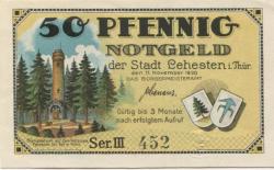 Lehesten - Stadt - 11.11.1920 - 50 Pfennig