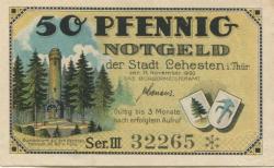 Lehesten - Stadt - 11.11.1920 - 50 Pfennig 