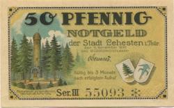 Lehesten - Stadt - 11.11.1920 - 50 Pfennig