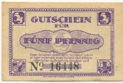 Lehrte - Stadt - 1.11.1921 - 5 Pfennig