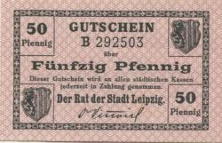 Leipzig - Stadt - 31.12.1918 - 50 Pfennig