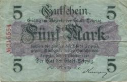 Leipzig - Stadt - 17.10.1918 - 5 Mark