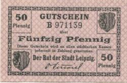Leipzig - Stadt - - 31.12.1919 - 50 Pfennig