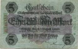 Leipzig - Stadt - 10.8.1923 - 1 Million Mark