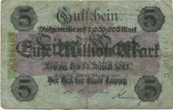 Leipzig - Stadt - 10.8.1923 - 1 Million Mark