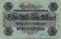 Leipzig - Stadt - 10.8.1923 - 1 Million Mark