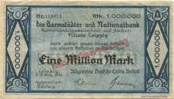 Leipzig - Allgemeine Deutsche Credit-Anstalt - 16.8.1923 - 1 Million Mark
