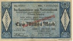 Leipzig - Commerz- und Privat-Bank AG, Filiale Leipzig - 16.8.1923 - 1 Million Mark