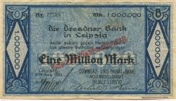 Leipzig - Commerz- und Privat-Bank AG, Filiale Leipzig - 16.8.1923 - 1 Million Mark