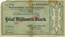 Leipzig - Commerz- und Privat-Bank AG, Filiale Leipzig - 22.8.1923 - 5 Millionen Mark