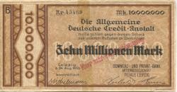 Leipzig - Commerz- und Privat-Bank AG, Filiale Leipzig - 24.8.1923 - 10 Millionen Mark