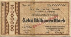 Leipzig - Darmstädter und Nationalbank KaA, Filiale Leipzig - 24.8.1923 - 10 Millionen Mark