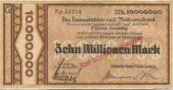 Leipzig - Deutsche Bank, Filiale Leipzig - 24.8.1923 - 10 Millionen Mark