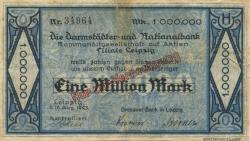 Leipzig - Dresdner Bank - 16.8.1923 - 1 Million Mark