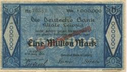 Leipzig - Dresdner Bank - 16.8.1923 - 1 Million Mark