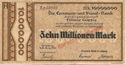 Leipzig - Dresdner Bank - 24.8.1923 - 10 Millionen Mark