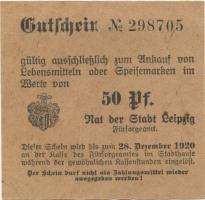 Leipzig - Fürsorgeamt - - 28.12.1920 - 50 Pfennig
