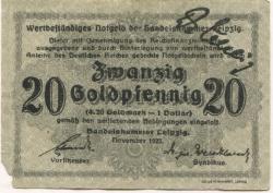 Leipzig - Handelskammer - November 1923 - 20 Gold-Pfennig 