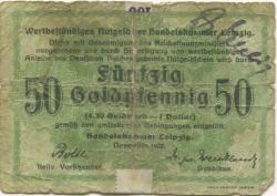 Leipzig - Handelskammer - November 1923 - 50 Gold-Pfennig