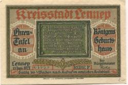 Lennep (heute: Remscheid) - Stadt - 15.7.1921 - 75 Pfennig 
