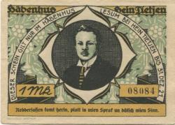 Lesum (heute: Bremen) - Tietjen, Hein, Häbenhus - - 1.12.1921 - 1 Mark