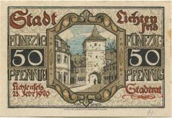 Lichtenfels - Stadt - 23.2.1920 - 50 Pfennig 