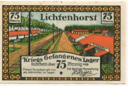 Lichtenhorst (heute: Steimbke) - Heyer, H., Kriegsgefangenenlager-Kantine - -- - 75 Pfennig 