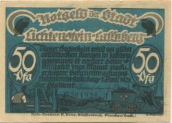 Lichtenstein(-Callnberg) - Stadt - 1.4.1921 - 50 Pfennig 