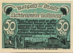 Lichtenstein(-Callnberg) - Stadt - 1.4.1921 - 50 Pfennig 