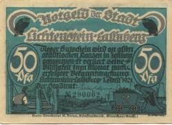 Lichtenstein(-Callnberg) - Stadt - 1.4.1921 - 50 Pfennig 